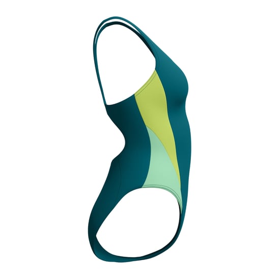 Speedo - "2.0" Badeanzug für Damen, Halboffener Rücken (Grün/Hellgrün) - Image 4