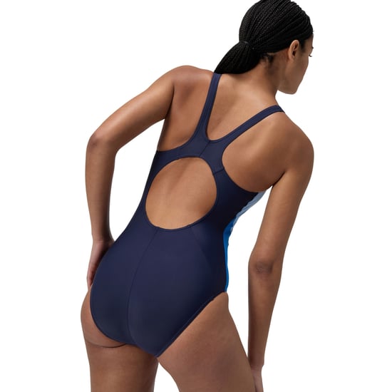 Speedo - "2.0" Badeanzug für Damen, Halboffener Rücken (Blau/Marine) - Image 4