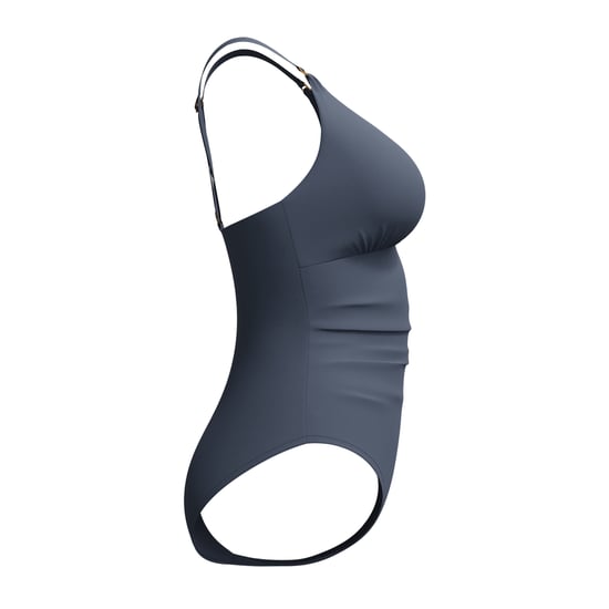 Speedo - Badeanzug für Damen, V-Ausschnitt, Gestaltgebend (Grau) - Image 3