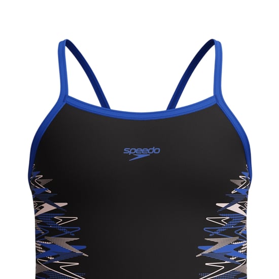 Speedo - "Placement" Badeanzug für Mädchen, Dünner Riemen (Schwarz) - Image 3