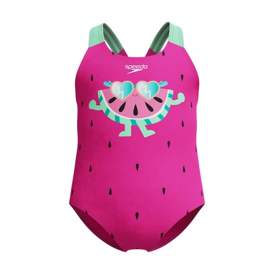 Speedo - Badeanzug für Mädchen (Pink/Grün) - Image 1