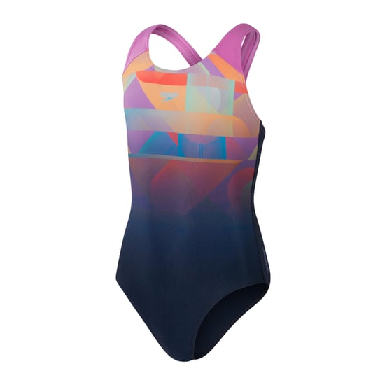 Speedo - "Placement" Badeanzug für Mädchen, Spritzschutz (Marine) - Image 1
