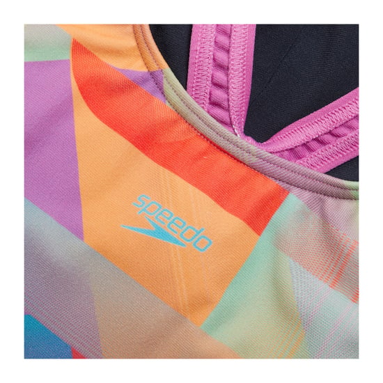 Speedo - "Placement" Badeanzug für Mädchen, Spritzschutz (Marine) - Image 3