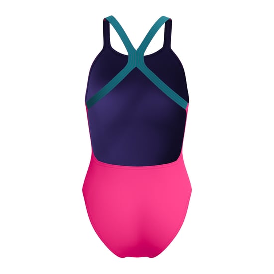 Speedo - "Solid" Badeanzug für Damen, Halboffener Rücken (Pink) - Image 3