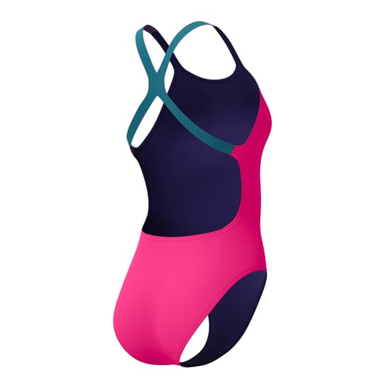 Speedo - "Solid" Badeanzug für Damen, Halboffener Rücken (Pink) - Image 4