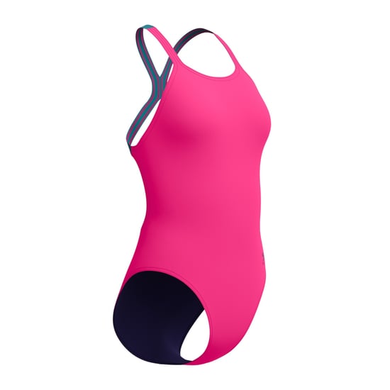 Speedo - "Solid" Badeanzug für Damen, Halboffener Rücken (Pink) - Image 5
