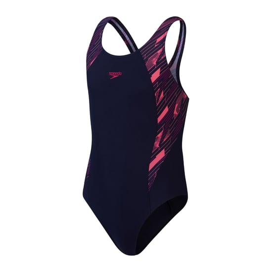 Speedo - "Hyperbloom Splice" Badeanzug für Mädchen (Pink) - Image 1