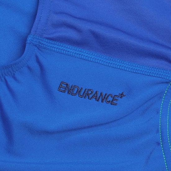 Speedo - "Placement" Badeanzug für Damen, Halboffener Rücken (Blau/Grün/Gelb) - Image 5