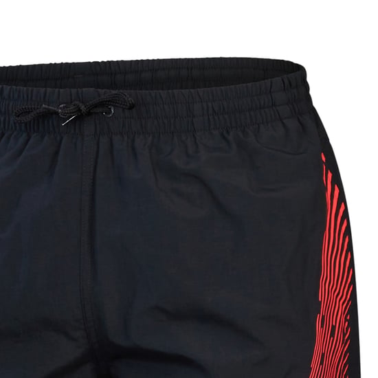 Speedo - "Medley" Badeshorts für Herren, Logo (Schwarz/Rot) - Image 2