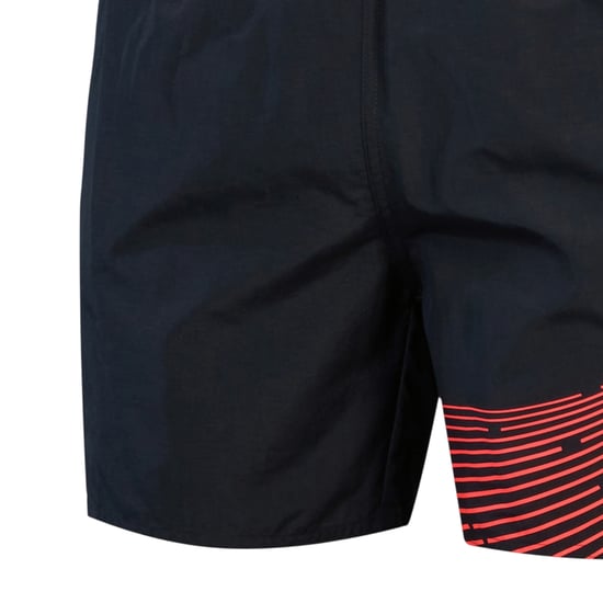 Speedo - "Medley" Badeshorts für Herren, Logo (Schwarz/Rot) - Image 3