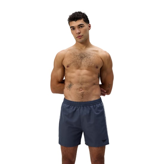 Speedo - "Hyperboom" Badeshorts für Herren, Stripes (Grau) - Image 4