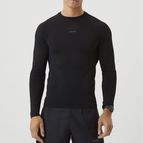 Björn Borg - Mens Seamless Running Langarm T-Shirt- Schwarz - Image 3