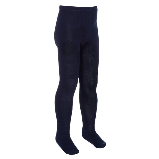 3 Paar Multipack Mädchen Bambus-Schulstrumpfhosen | Sock Snob | Footed Soft Plain Strumpfhosen in Schwarz, Grau, Weiß, Marineblau - Marine - Image 3