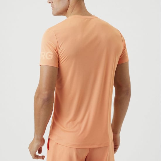 Björn Borg - Mens Light Kurzarm-Trainings-T-Shirt - Orange - Image 5