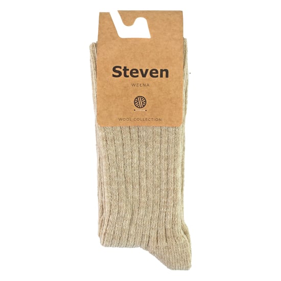 Womens Wool Dress Socks | Steven | Atmungsaktive Warme Socken für Damen -Beige - Image 2