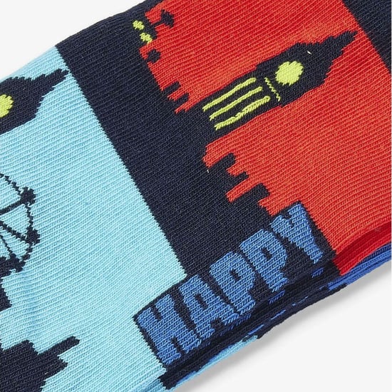 London Landmark Socken | Happy Socks | Geschenk-Socken - Blau - Image 4