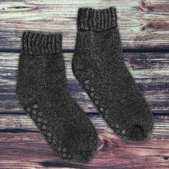 Socken Snob - 4 Paar Herren Merino Wolle Slipper Warm Dicke Socken - Assorted - Image 3