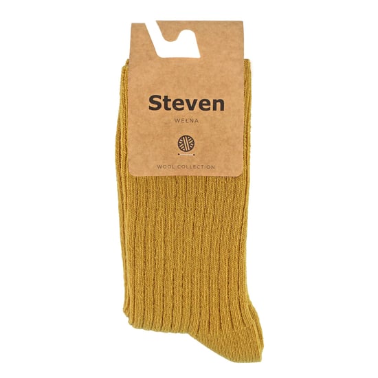 Damen-Kleidsocken aus Wolle | Steven | Atmungsaktive warme Socken für Damen Gelb - Image 2