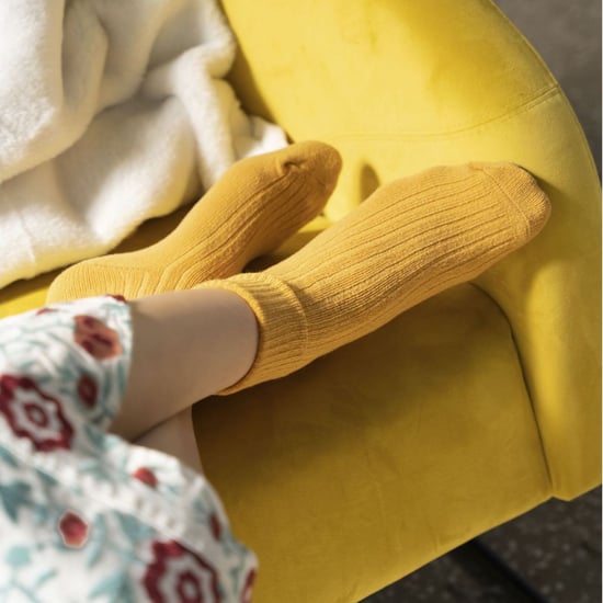 Damen-Kleidsocken aus Wolle | Steven | Atmungsaktive warme Socken für Damen Gelb - Image 4
