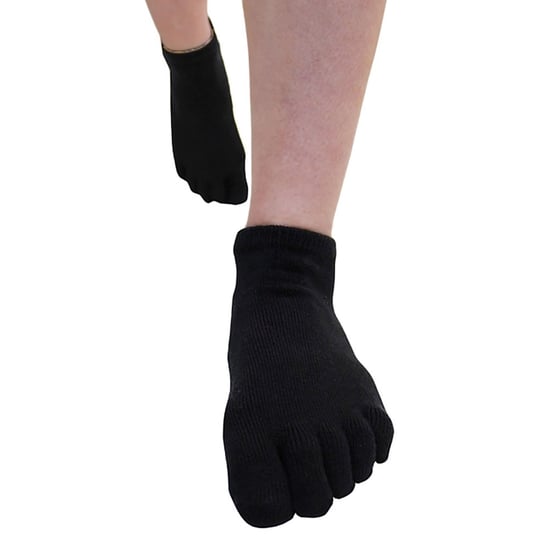 TOETOE - Herren & Damen Essentielle Feuchtigkeitsableitende Baumwoll-Füßlinge - Schwarz - Image 4