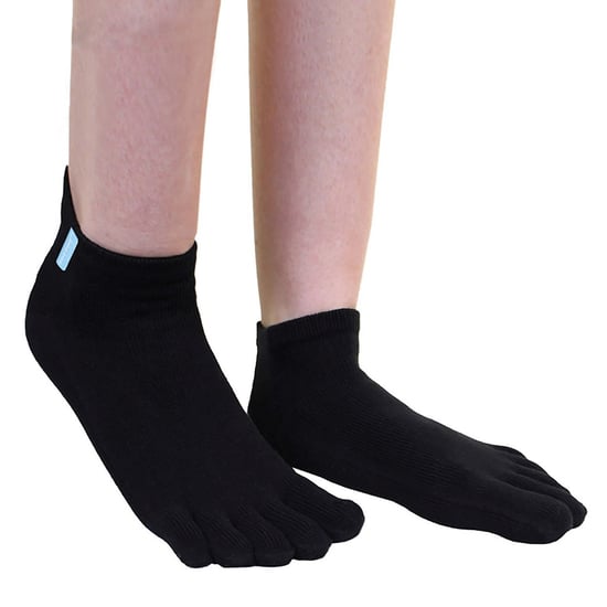 TOETOE - Herren & Damen Essentielle Feuchtigkeitsableitende Baumwoll-Füßlinge - Schwarz - Image 5