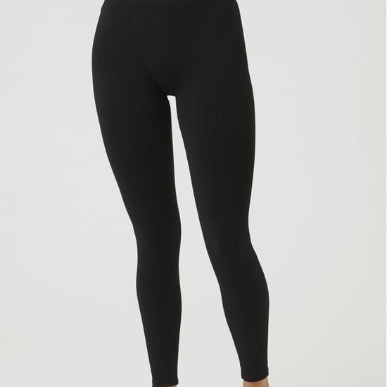 Björn Borg - Ladies Seamless Ribbed Footless Tights Leggings - Schwarz - Image 4