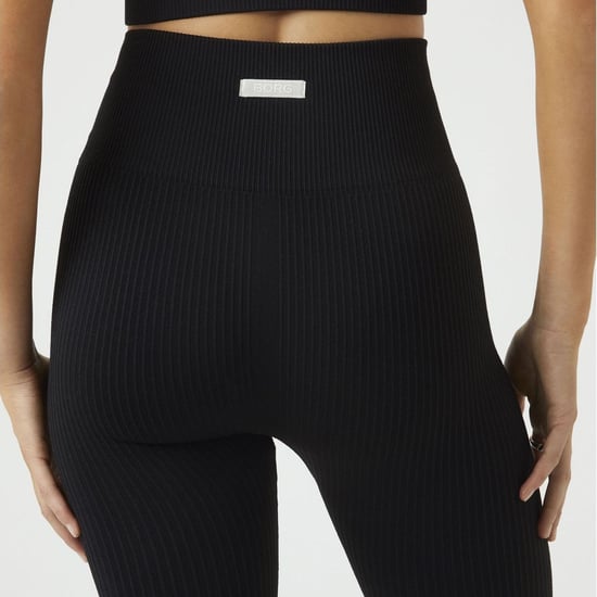Björn Borg - Ladies Seamless Ribbed Footless Tights Leggings - Schwarz - Image 5