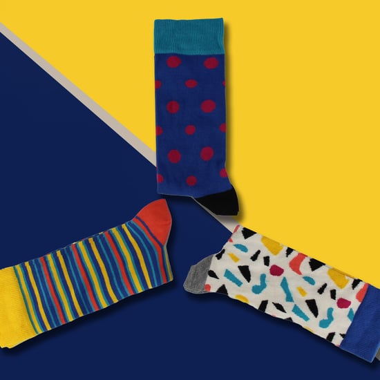 HS von Happy Socks - Herren 3er-Pack Klassische Gestreifte Dresssocken - Streifen (Helle Farben) - Image 3