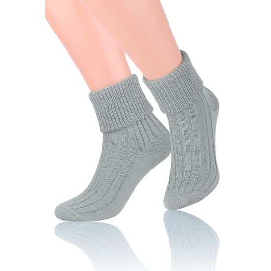 3 Paar Damen Wolle Bettsocken | Steven | Luxus Warm Lounge Schlafsocken - Schokolade - Image 4