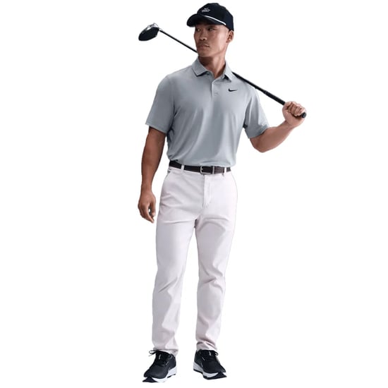 Nike - "Good" Poloshirt für Herren, Dri-FIT (Wolfsgrau/Weiß) - Image 4