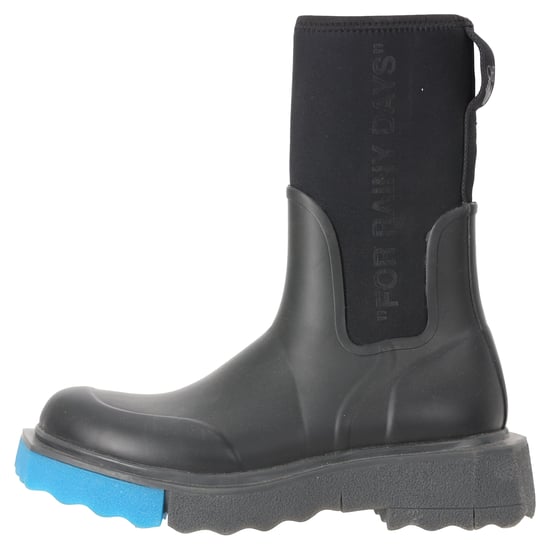 Off-White Gummistiefel aus schwarzem Gummi - Image 2