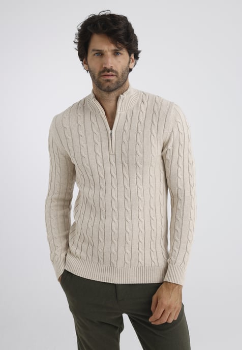 Pullover Pullover Mit Kurzem Reißverschluss - Image 1