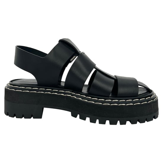 Proenza Schouler Sandalen mit Riemen aus schwarzem Leder - Image 1