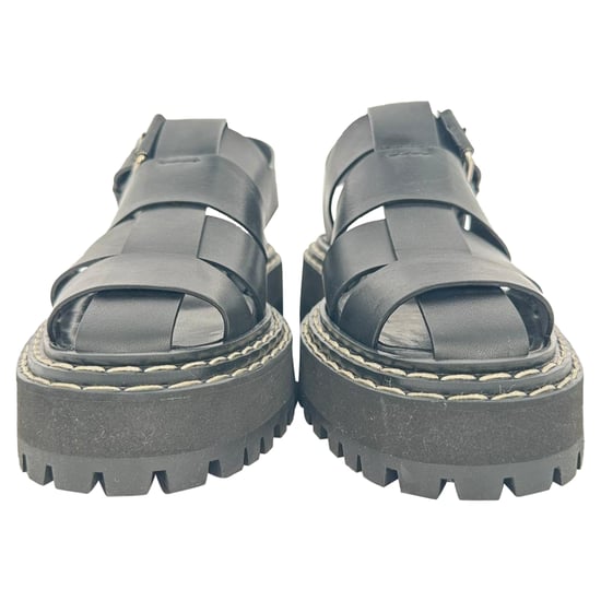 Proenza Schouler Sandalen mit Riemen aus schwarzem Leder - Image 2