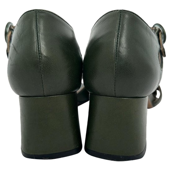 Marni Blockabsatz aus olivgrünem Leder - Image 6