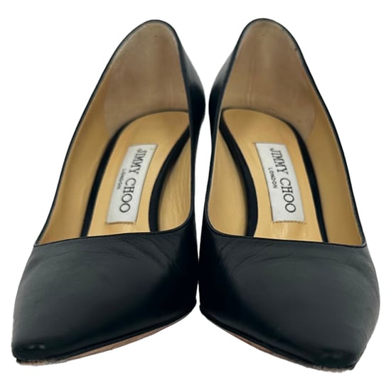 Jimmy Choo Romy 85 Pumps aus schwarzem Leder - Image 3