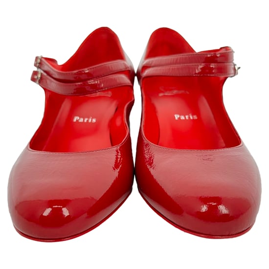 Christian Louboutin Miss Jane 55 Mary Jane Pumps aus rotem Lackleder - Image 2