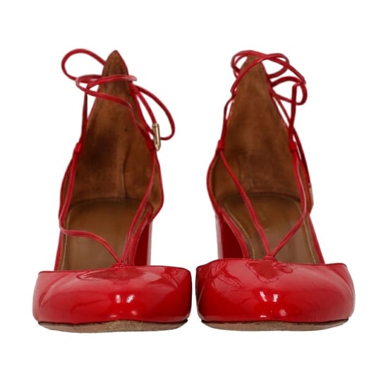 Aquazzura Alexa 50 Pumps aus rotem Lackleder - Image 4