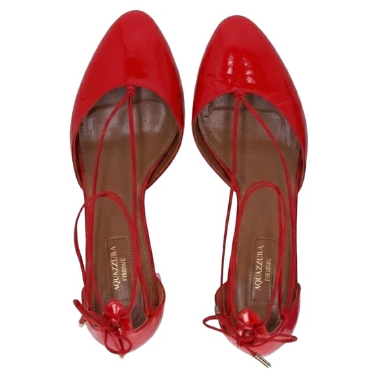 Aquazzura Alexa 50 Pumps aus rotem Lackleder - Image 5