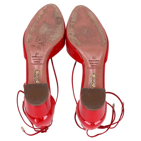 Aquazzura Alexa 50 Pumps aus rotem Lackleder - Image 6