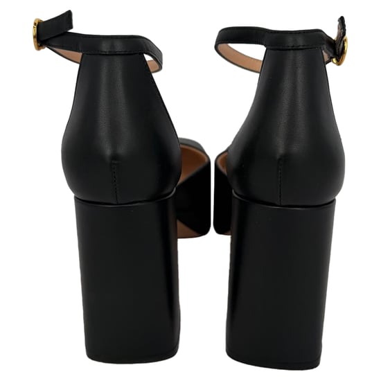 Gianvitto Rossi Basette Plateaupumps aus schwarzem Leder - Image 3