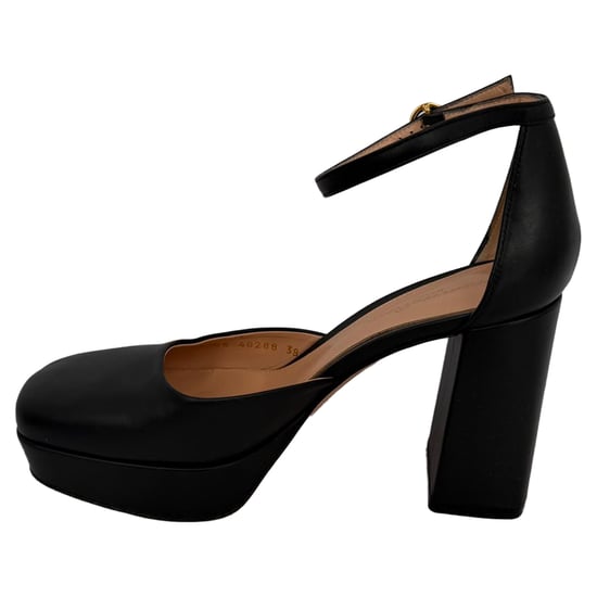 Gianvitto Rossi Basette Plateaupumps aus schwarzem Leder - Image 4