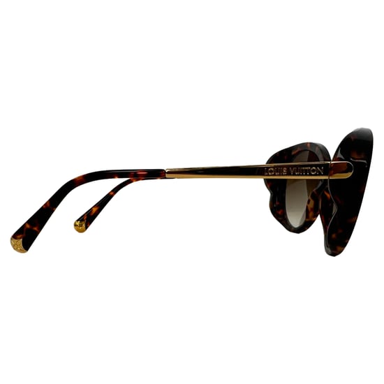 Louis Vuitton Z0596W Sonnenbrille in Schildpattoptik aus braunem Acetat - Image 3