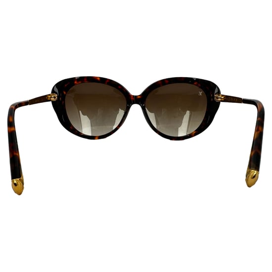 Louis Vuitton Z0596W Sonnenbrille in Schildpattoptik aus braunem Acetat - Image 4
