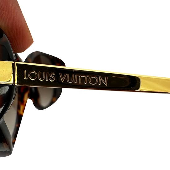 Louis Vuitton Z0596W Sonnenbrille in Schildpattoptik aus braunem Acetat - Image 6