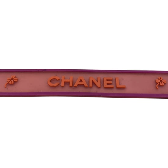Chanel Kunststoffarmband mit Kleeblatt-Logo - Rosa - Image 5