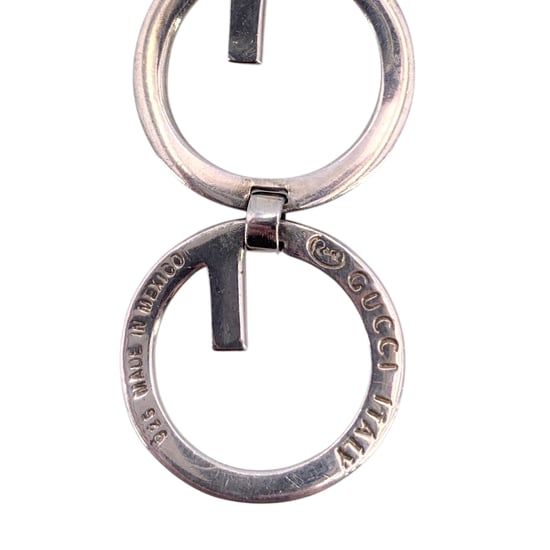 Gucci Vintage Silberarmband mit Logo-Glieder - Image 4
