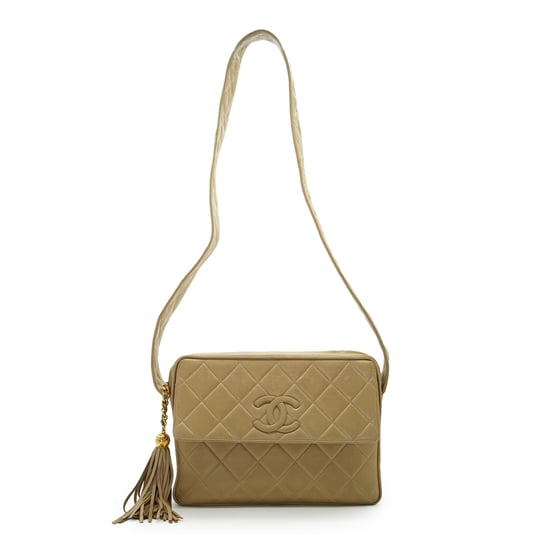Chanel Vintage Leder-Schultertasche Kamera - Image 2