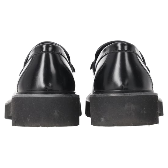 Valentino Garavani VLogo Signature Loafer aus schwarzem Kalbsleder - Image 3