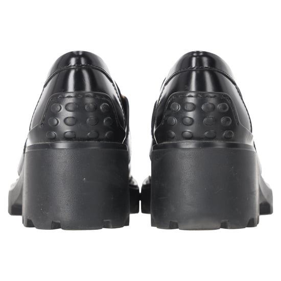 Tod's Plateau-Loafer mit Schnalle aus schwarzem Kalbsleder - Image 3